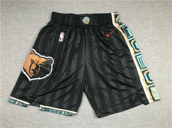 NBA Memphis Grizzlies 20-21 city shorts brodé